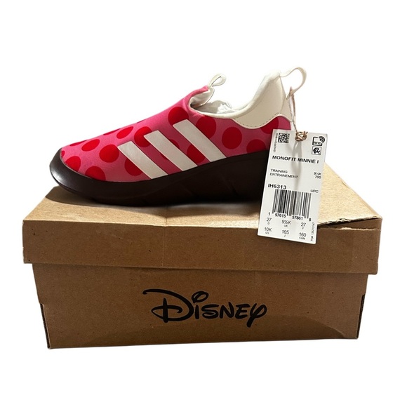 Disney Kids Minnie Mouse Pink and White Sneakers - Picture 2 of 4